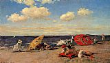 William Merritt Chase At The Seaside painting